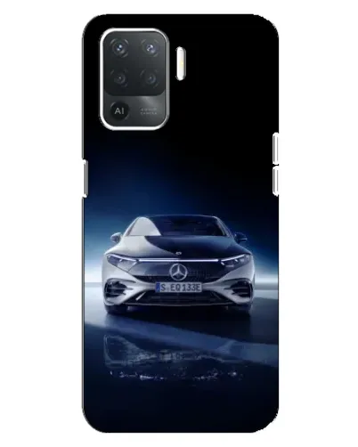 Чехол для OPPO Reno 5 Lite с картинкой «Ночной Mercedes EQ»