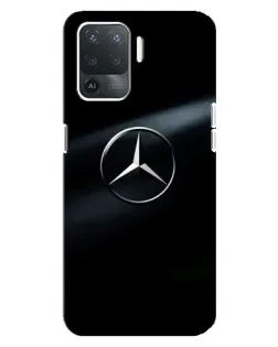 Чехол для OPPO Reno 5 Lite с картинкой «Mercedes на металле»