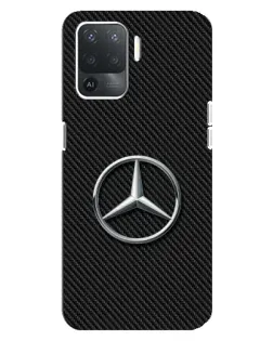 Чехол для OPPO Reno 5 Lite с картинкой «Карбоновый Mercedes стиль»