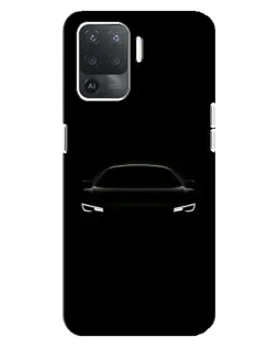Чехол для OPPO Reno 5 Lite с картинкой «Взгляд Audi в темноте»