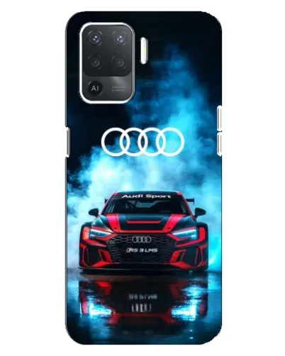 Чехол для OPPO Reno 5 Lite с картинкой «Audi Sport — неон»