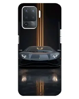 Чехол для OPPO Reno 5 Lite с картинкой «Lamborghini золотые линии» Чехол для OPPO Reno 5 Lite с картинкой «Lamborghini золотые линии»