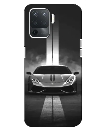 Чехол для OPPO Reno 5 Lite с картинкой «Lamborghini симметрия дорог»
