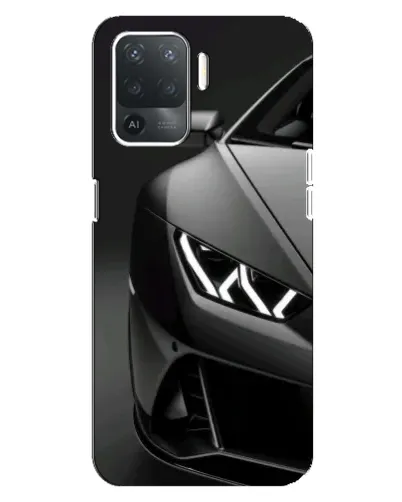 Чехол для OPPO Reno 5 Lite с картинкой «Lamborghini фары детализация»