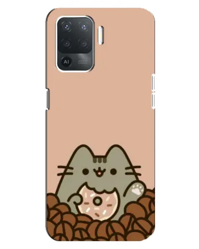 Чехол для OPPO Reno 5 Lite с картинкой «Кофейный Пушин» Чехол для OPPO Reno 5 Lite с картинкой «Кофейный Пушин»