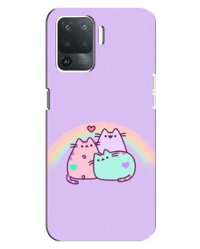 Чехол для OPPO Reno 5 Lite с картинкой «Радужные Пушины» Чехол для OPPO Reno 5 Lite с картинкой «Радужные Пушины»