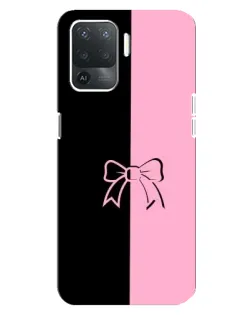 Чехол для OPPO Reno 5 Lite с картинкой «Половинки банта» Чехол для OPPO Reno 5 Lite с картинкой «Половинки банта»