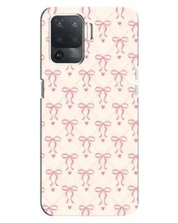 Чехол для OPPO Reno 5 Lite с картинкой «Розовые бантики Coquette» Чехол для OPPO Reno 5 Lite с картинкой «Розовые бантики Coquette»