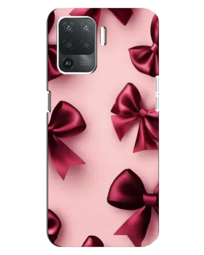Чехол для OPPO Reno 5 Lite с картинкой «Бордовый атлас»