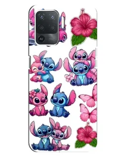 Чехол для OPPO Reno 5 Lite с картинкой «Стикеры Stitch и Angel» Чехол для OPPO Reno 5 Lite с картинкой «Стикеры Stitch и Angel»