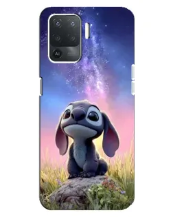 Чехол для OPPO Reno 5 Lite с картинкой «Стич на рассвете» Чехол для OPPO Reno 5 Lite с картинкой «Стич на рассвете»