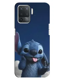 Чехол для OPPO Reno 5 Lite с картинкой «Стич в облаках» Чехол для OPPO Reno 5 Lite с картинкой «Стич в облаках»