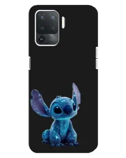 Чехол для OPPO Reno 5 Lite с картинкой «Стич на черном» Чехол для OPPO Reno 5 Lite с картинкой «Стич на черном»