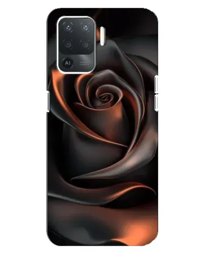 Чехол для OPPO Reno 5 Lite с картинкой «Шелковая черная роза» Чехол для OPPO Reno 5 Lite с картинкой «Шелковая черная роза»