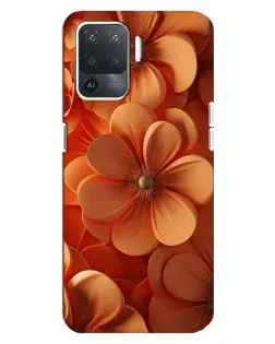 Чехол для OPPO Reno 5 Lite с картинкой «Оранжевый макро цветок» Чехол для OPPO Reno 5 Lite с картинкой «Оранжевый макро цветок»