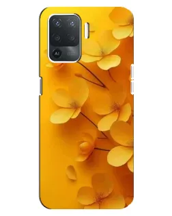 Чехол для OPPO Reno 5 Lite с картинкой «Золотые лепестки» Чехол для OPPO Reno 5 Lite с картинкой «Золотые лепестки»