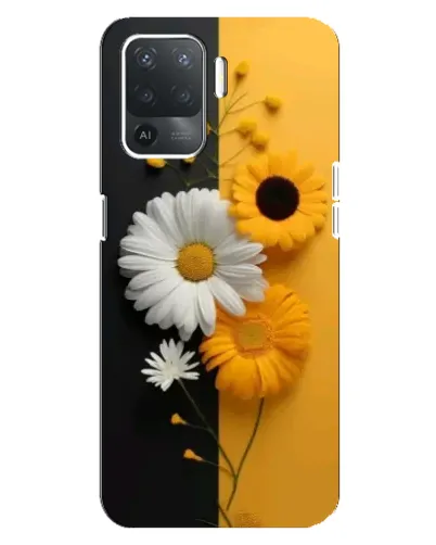 Чехол для OPPO Reno 5 Lite с картинкой «Подсолнух и ромашка» Чехол для OPPO Reno 5 Lite с картинкой «Подсолнух и ромашка»