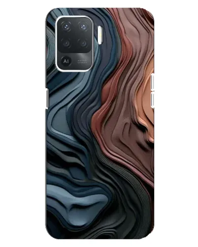 Чехол для OPPO Reno 5 Lite с картинкой «Цветные волны каньона» Чехол для OPPO Reno 5 Lite с картинкой «Цветные волны каньона»
