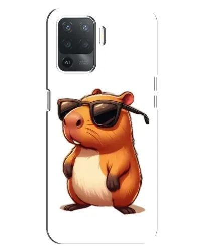 Чехол для OPPO Reno 5 Lite с картинкой «Капибара в очках» Чехол для OPPO Reno 5 Lite с картинкой «Капибара в очках»
