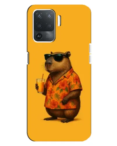 Чехол для OPPO Reno 5 Lite с картинкой «Капибара на отдыхе» Чехол для OPPO Reno 5 Lite с картинкой «Капибара на отдыхе»