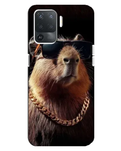 Чехол для OPPO Reno 5 Lite с картинкой «Капибара золотая цепь» Чехол для OPPO Reno 5 Lite с картинкой «Капибара золотая цепь»