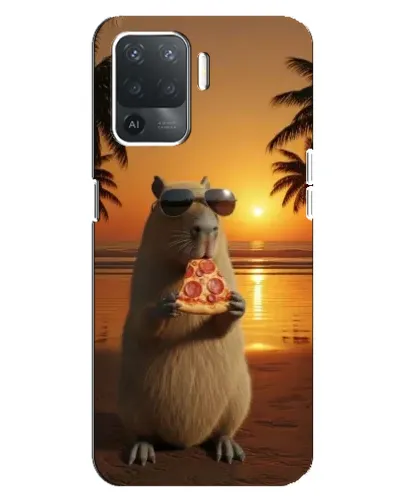Чехол для OPPO Reno 5 Lite с картинкой «Капибара с пиццей» Чехол для OPPO Reno 5 Lite с картинкой «Капибара с пиццей»
