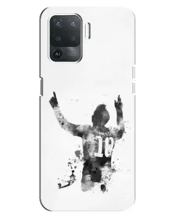 Чохол для OPPO Reno 5 Lite з картинкою «Чорно-білий силует Мессі» Чохол для OPPO Reno 5 Lite з картинкою «Чорно-білий силует Мессі»