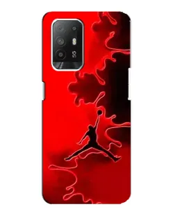 Чехол для OPPO Reno 5z с картинкой «Jordan Red Smoke» Чехол для OPPO Reno 5z с картинкой «Jordan Red Smoke»