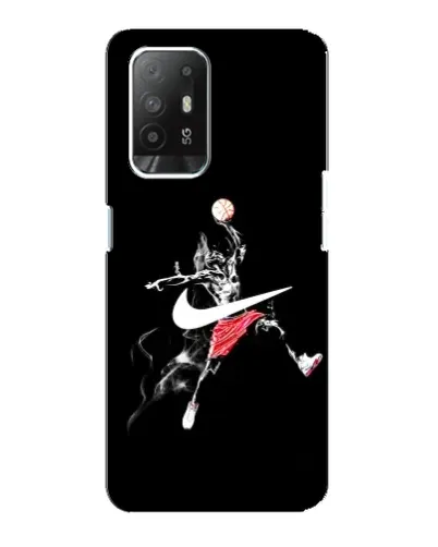 Чехол для OPPO Reno 5z с картинкой «Jordan Jumpman» Чехол для OPPO Reno 5z с картинкой «Jordan Jumpman»