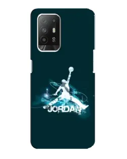 Чехол для OPPO Reno 5z с картинкой «Jordan Blue Fire» Чехол для OPPO Reno 5z с картинкой «Jordan Blue Fire»
