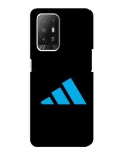 Чехол для OPPO Reno 5z с картинкой «Adidas Cyan Logo»