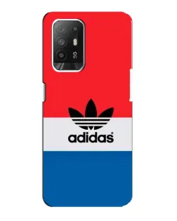 Чехол для OPPO Reno 5z с картинкой «Ретро блоки Adidas»