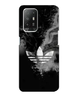 Чехол для OPPO Reno 5z с картинкой «Абстрактный дым Adidas»