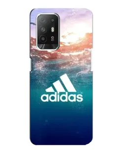 Чехол для OPPO Reno 5z с картинкой «Океанская глубина адидас»