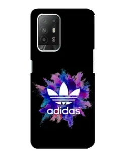 Чехол для OPPO Reno 5z с картинкой «Взрыв красок Adidas»