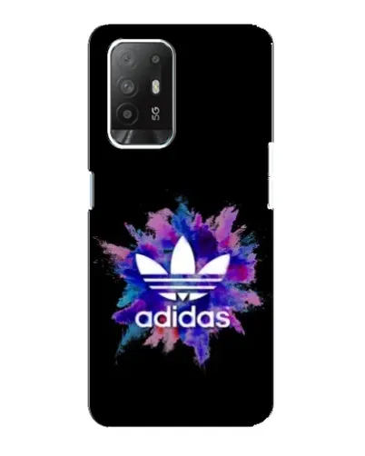 Чехол для OPPO Reno 5z с картинкой «Взрыв красок Adidas»