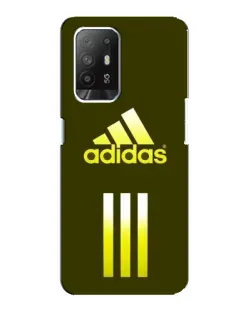Чехол для OPPO Reno 5z с картинкой «Оливковый градиент Adidas»