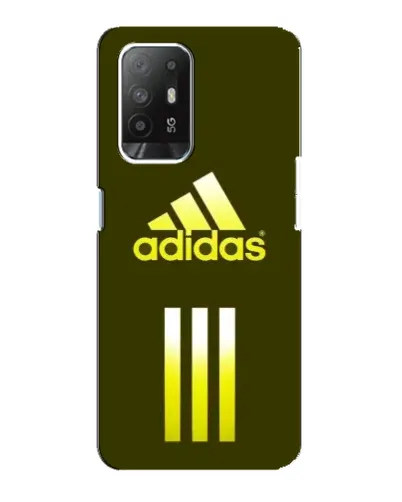Чехол для OPPO Reno 5z с картинкой «Оливковый градиент Adidas»