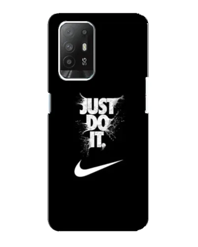Чехол для OPPO Reno 5z с картинкой «Текстовый принт Nike»