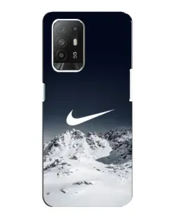 Чехол для OPPO Reno 5z с картинкой «Nike — зимние горы» Чехол для OPPO Reno 5z с картинкой «Nike — зимние горы»