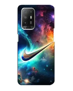 Чехол для OPPO Reno 5z с картинкой «Космический Nike Swoosh» Чехол для OPPO Reno 5z с картинкой «Космический Nike Swoosh»
