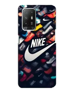 Чехол для OPPO Reno 5z с картинкой «Коллекция кроссовок Nike» Чехол для OPPO Reno 5z с картинкой «Коллекция кроссовок Nike»