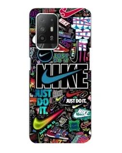 Чехол для OPPO Reno 5z с картинкой «Яркий коллаж Nike» Чехол для OPPO Reno 5z с картинкой «Яркий коллаж Nike»