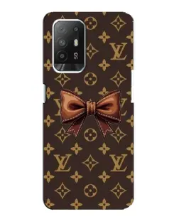 Чехол для OPPO Reno 5z с картинкой «LV с бантом»