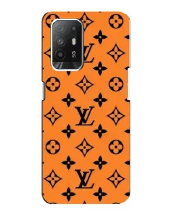 Чехол для OPPO Reno 5z с картинкой «Оранжевый стиль LV»