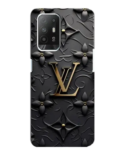 Чехол для OPPO Reno 5z с картинкой «Кожаная текстура LV»