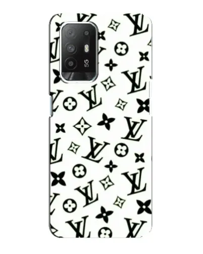 Чехол для OPPO Reno 5z с картинкой «Монохромный хаос LV»