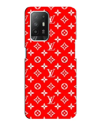 Чехол для OPPO Reno 5z с картинкой «Яркий паттерн LV»