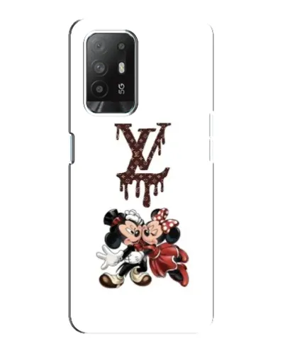 Чехол для OPPO Reno 5z с картинкой «LV и Микки Маус»