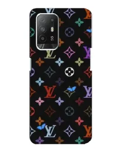 Чехол для OPPO Reno 5z с картинкой «Цветная монограмма LV»